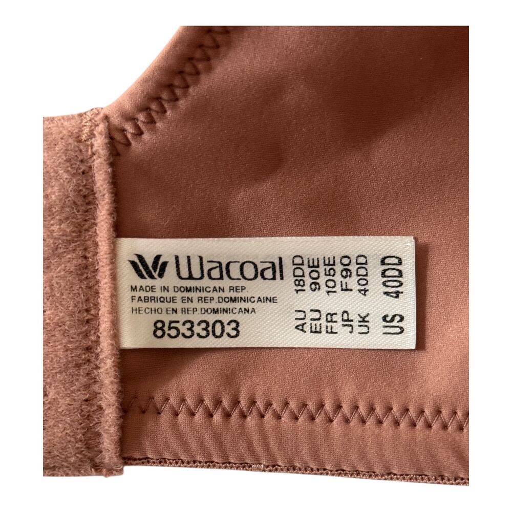 Wacoal 853303 Back Appeal® T-Shirt bra brown size 40DD 40E - Picture 4 of 6